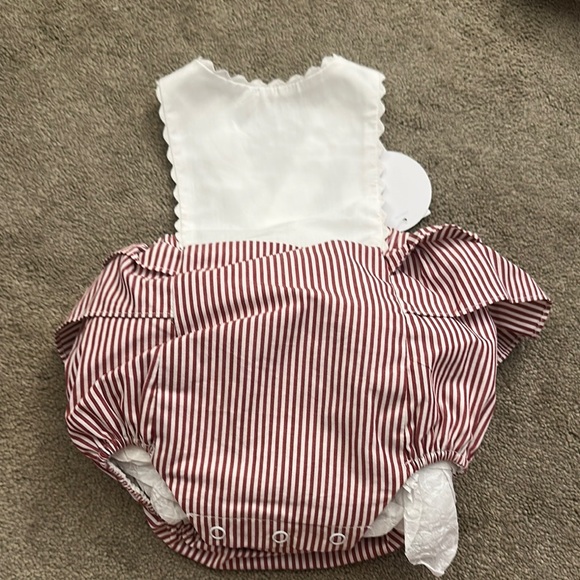 Edgehill Collection Other - Edgehill Collection Red and White Striped Diaper Cover